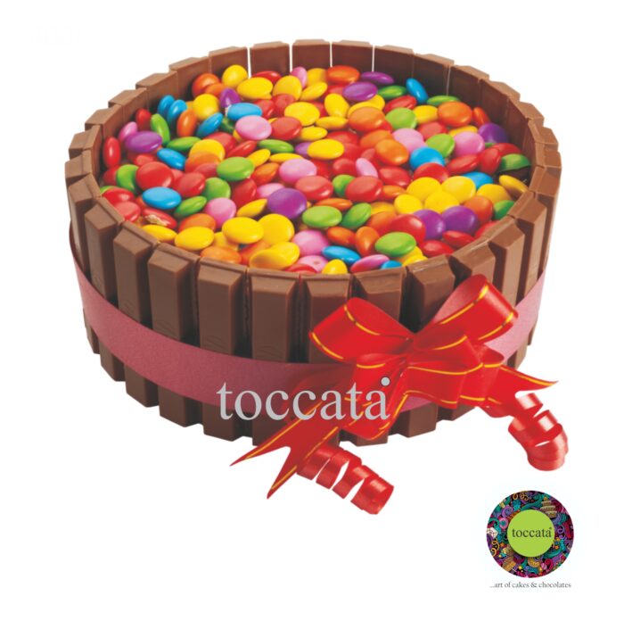 KITKAT GEMS CAKE