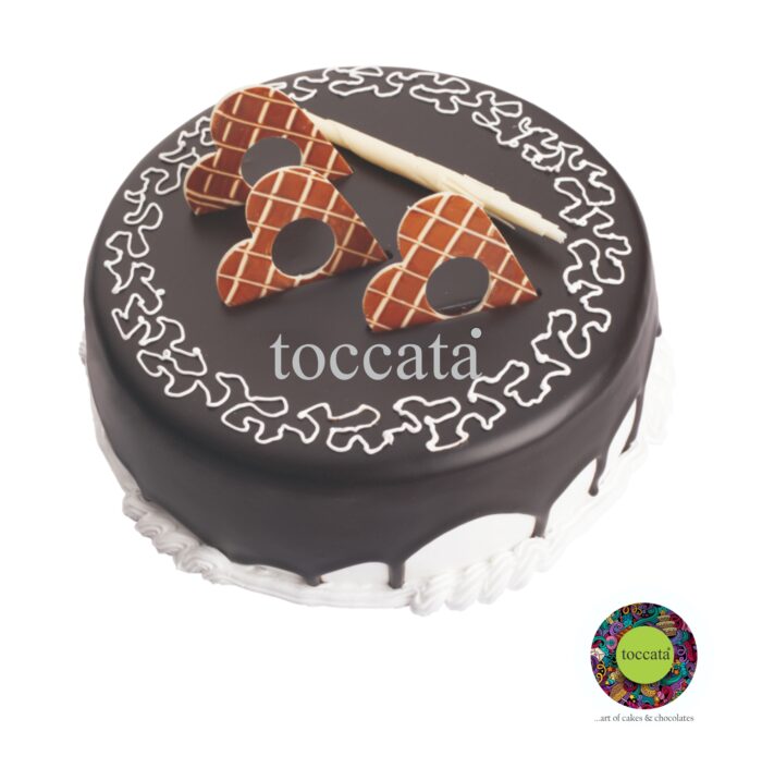 CHOCOLATE VANILLA CAKE